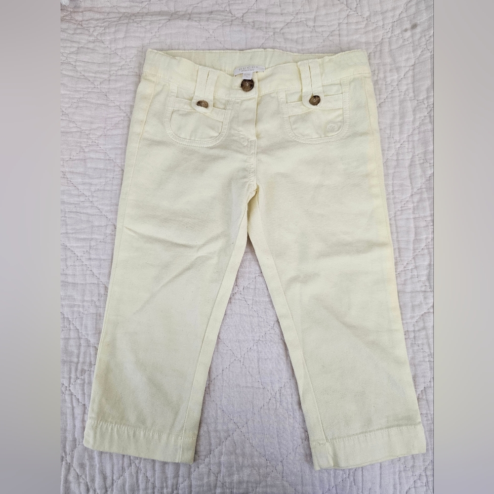 Gucci Kids Light Yellow Jeans